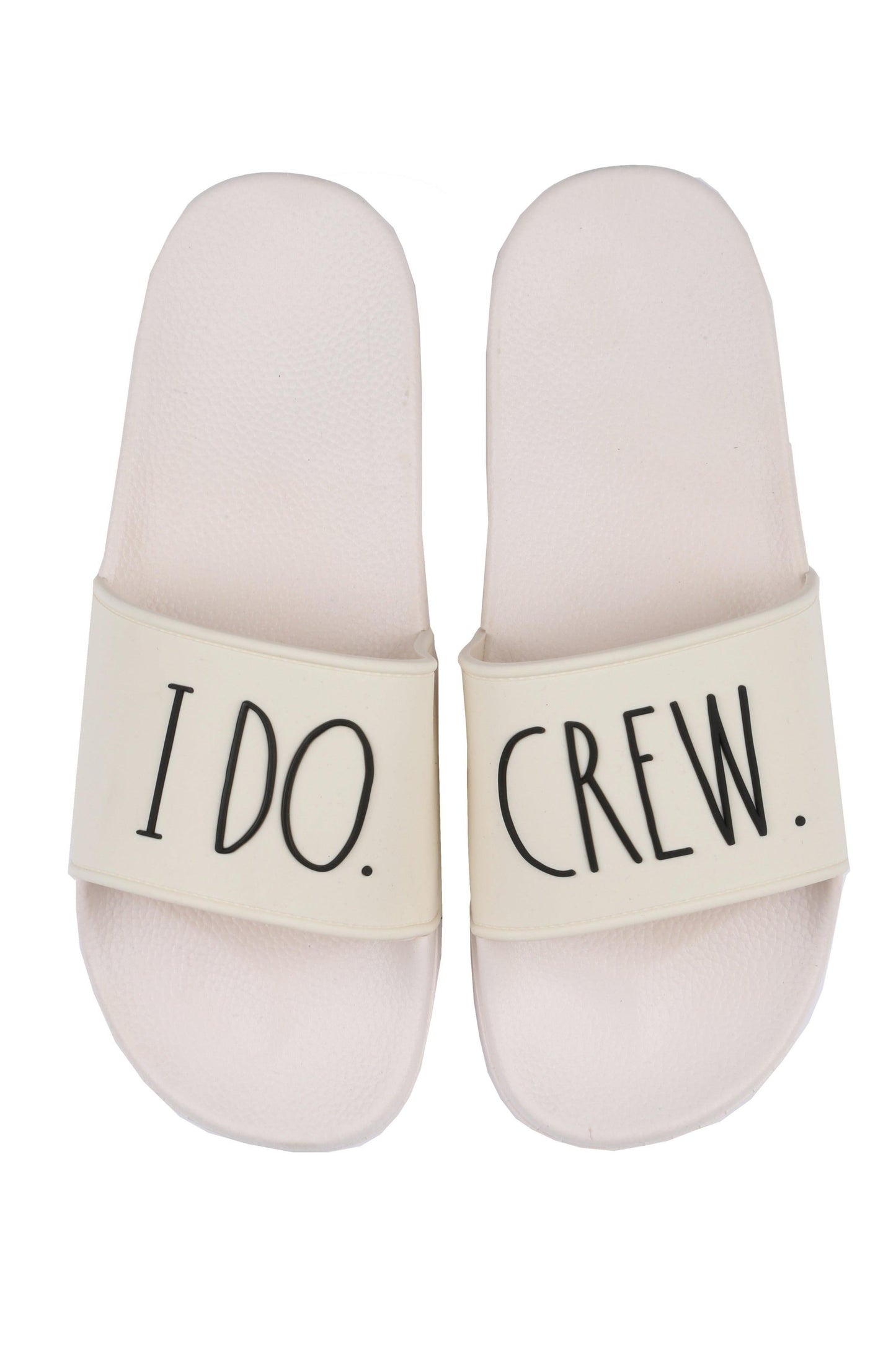 Women's "I DO CREW" Pool Slides - Rae Dunn Wear - W Slides