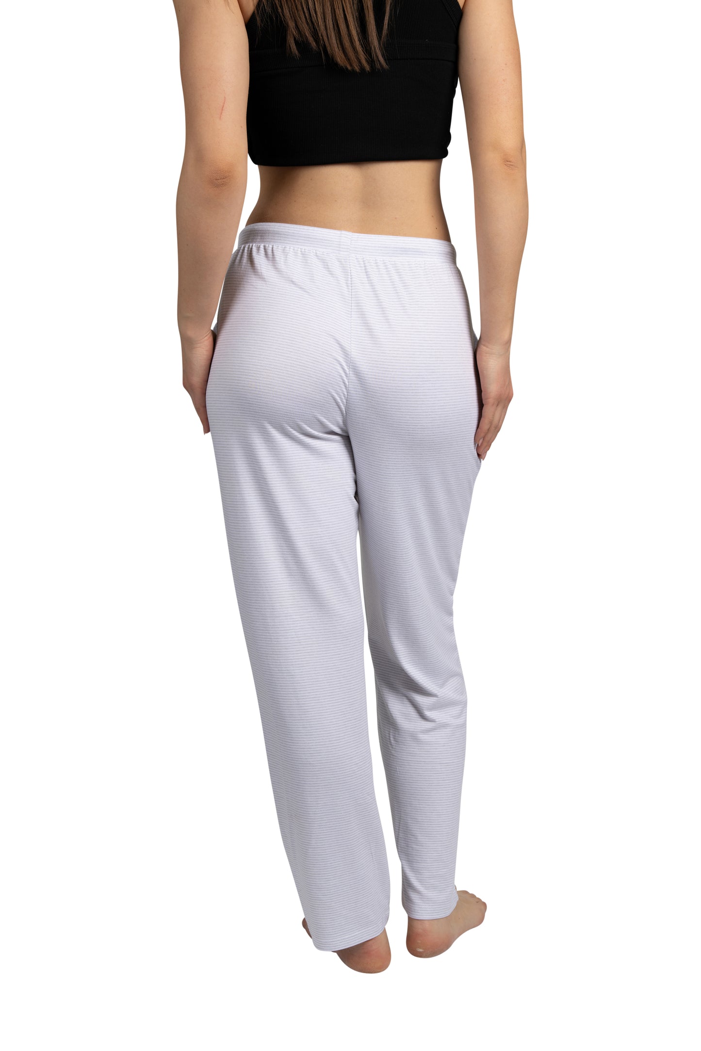 Women's "SLEEP" Tapered Leg Drawstring Pajama Pants with Pockets and Graphic Text