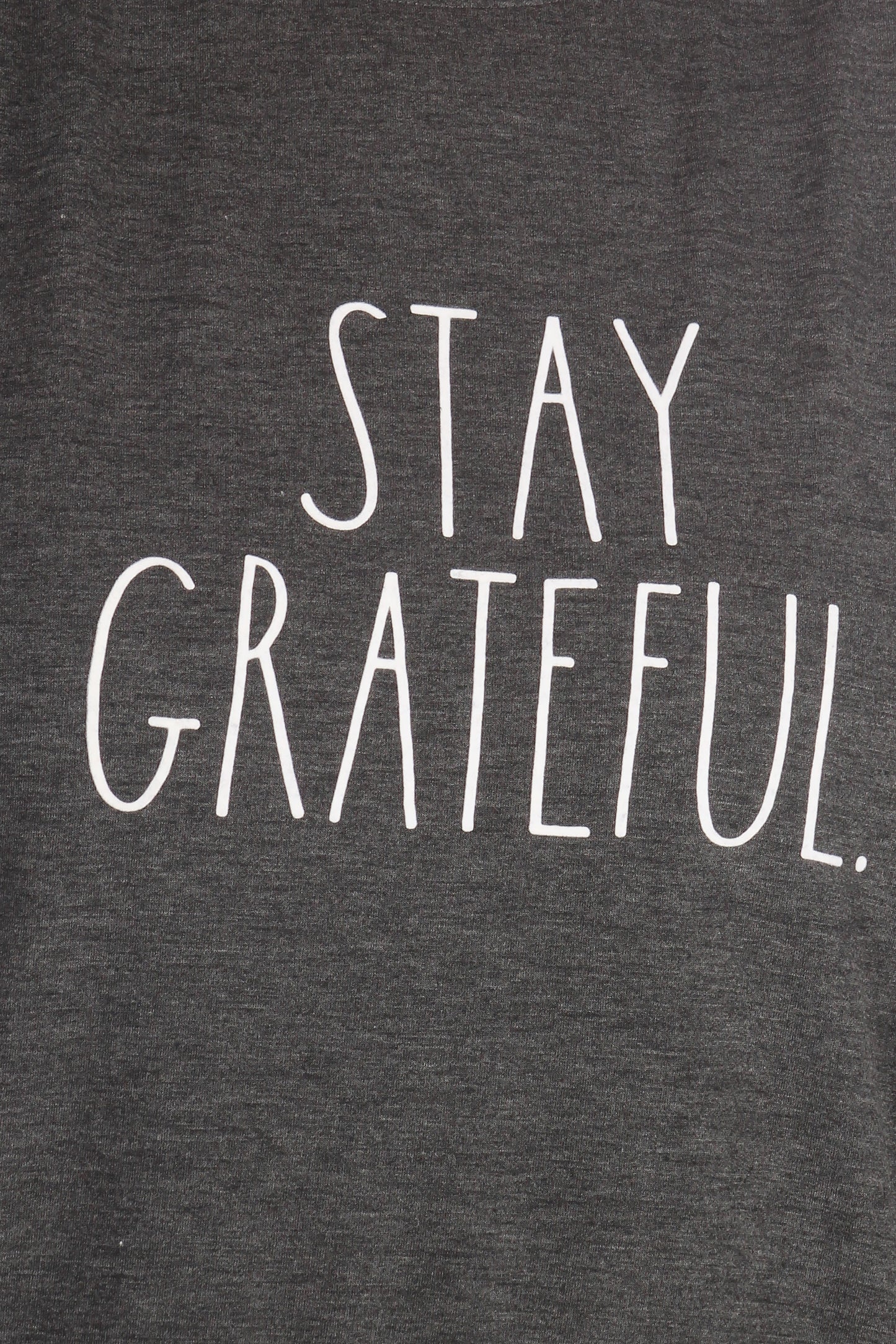 Women's "STAY GRATEFUL" Plus Size Studio Raglan Pullover Sweatshirt - Rae Dunn Wear