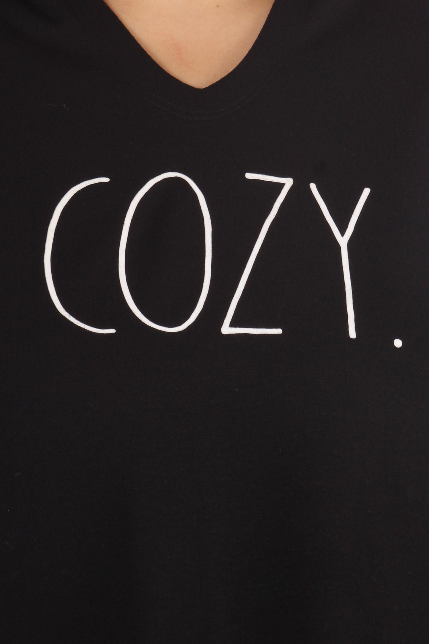 Women's "COZY" Plus Size Pullover Lounge Hoodie - Rae Dunn Wear
