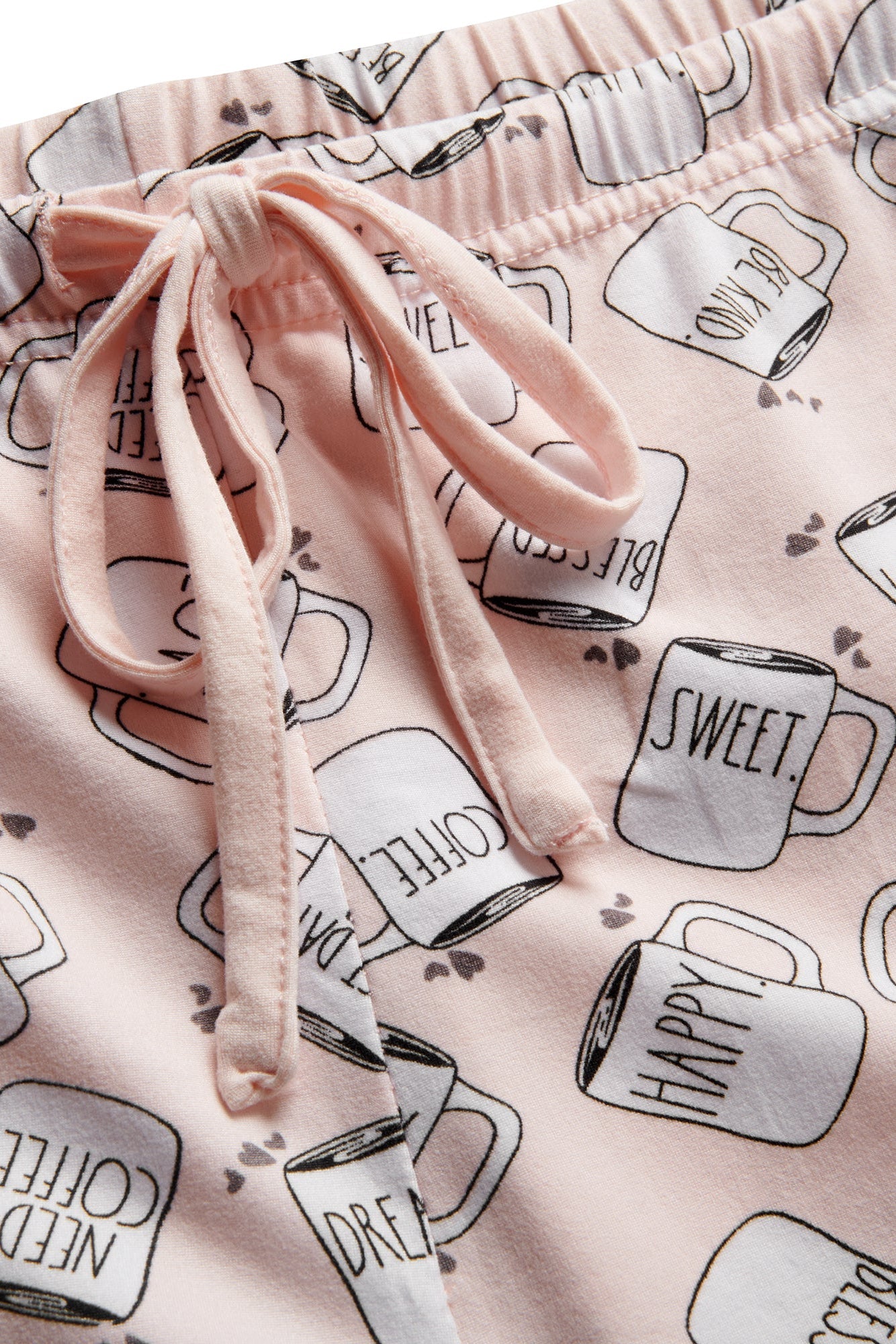 Women's "BRUNCH PLEASE" Racerback Cami and Drawstring Shorts Pajama Set - Rae Dunn Wear