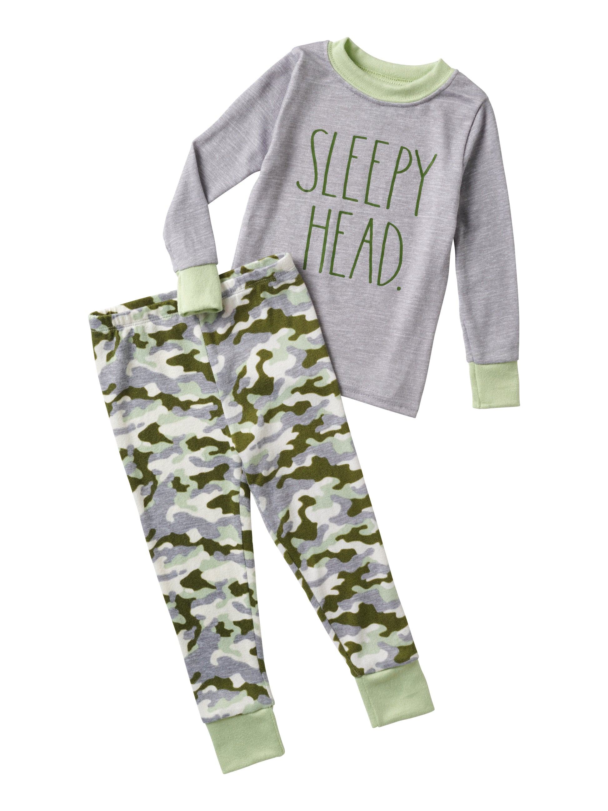 Boys' "SLEEPY HEAD" Long Sleeve Top and Joggers Pajama Set - Rae Dunn Wear - B Pant Set