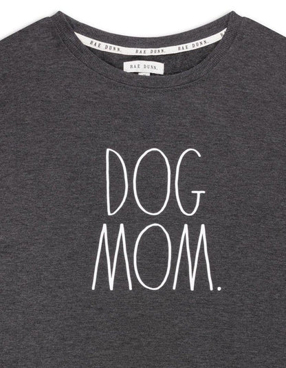 Women's Plus Size "DOG MOM" Pullover Tunic Sweatshirt with Cozy Socks - Rae Dunn Wear - W Sweatshirt