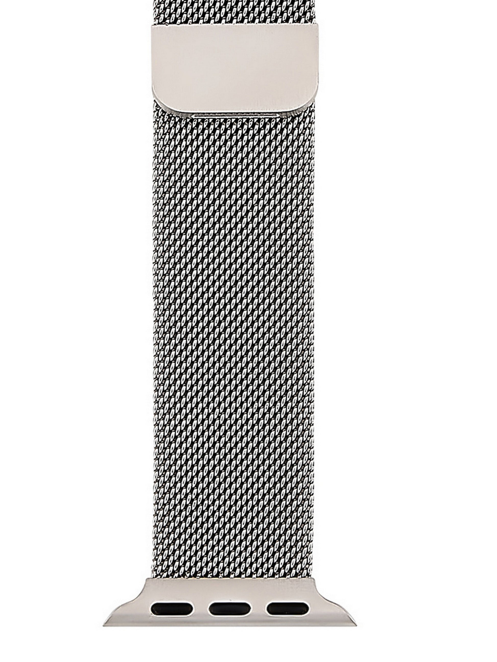 Rae Dunn Watch Bands Set of 3, compatible with Apple Watch 38mm 40mm Silicone, Link, Mesh in Silver - Rae Dunn Wear - Watch