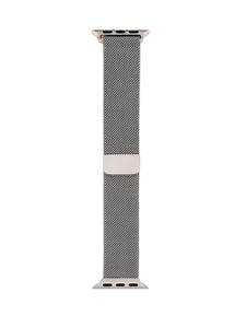Rae Dunn Apple Watch Straps Set of 3 Fits 38mm 40mm Mesh, Silicone, Link in Silver - Rae Dunn Wear