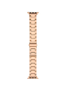 Rae Dunn Apple Watch Straps Set of 3 Fits 38mm 40mm Mesh, Silicone, Link in Rose Gold - Rae Dunn Wear