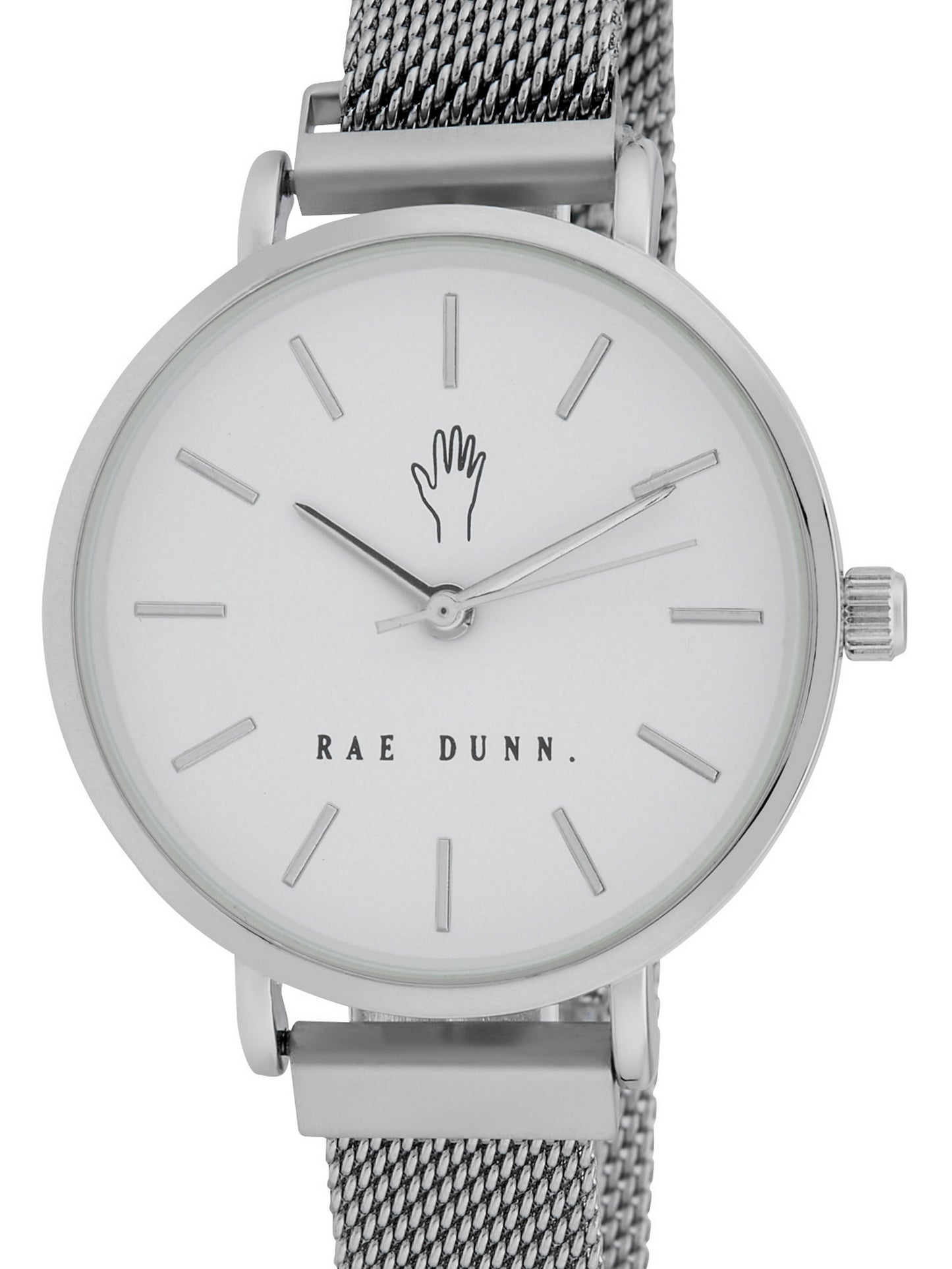 ROBIN Round Face Mesh Bracelet Watch in Silver, 33mm - Rae Dunn Wear - Watch