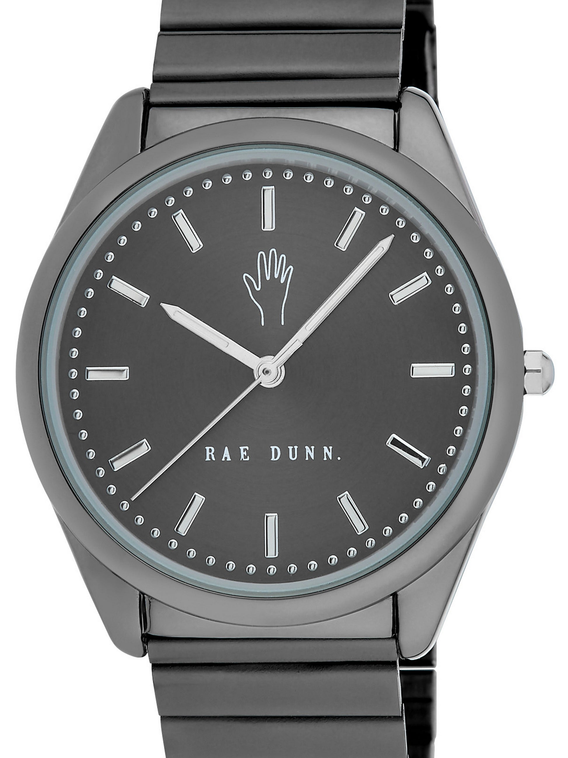 SOPHIA Round Face Gilded Bracelet Watch in Black, 36mm - Rae Dunn Wear - Watch