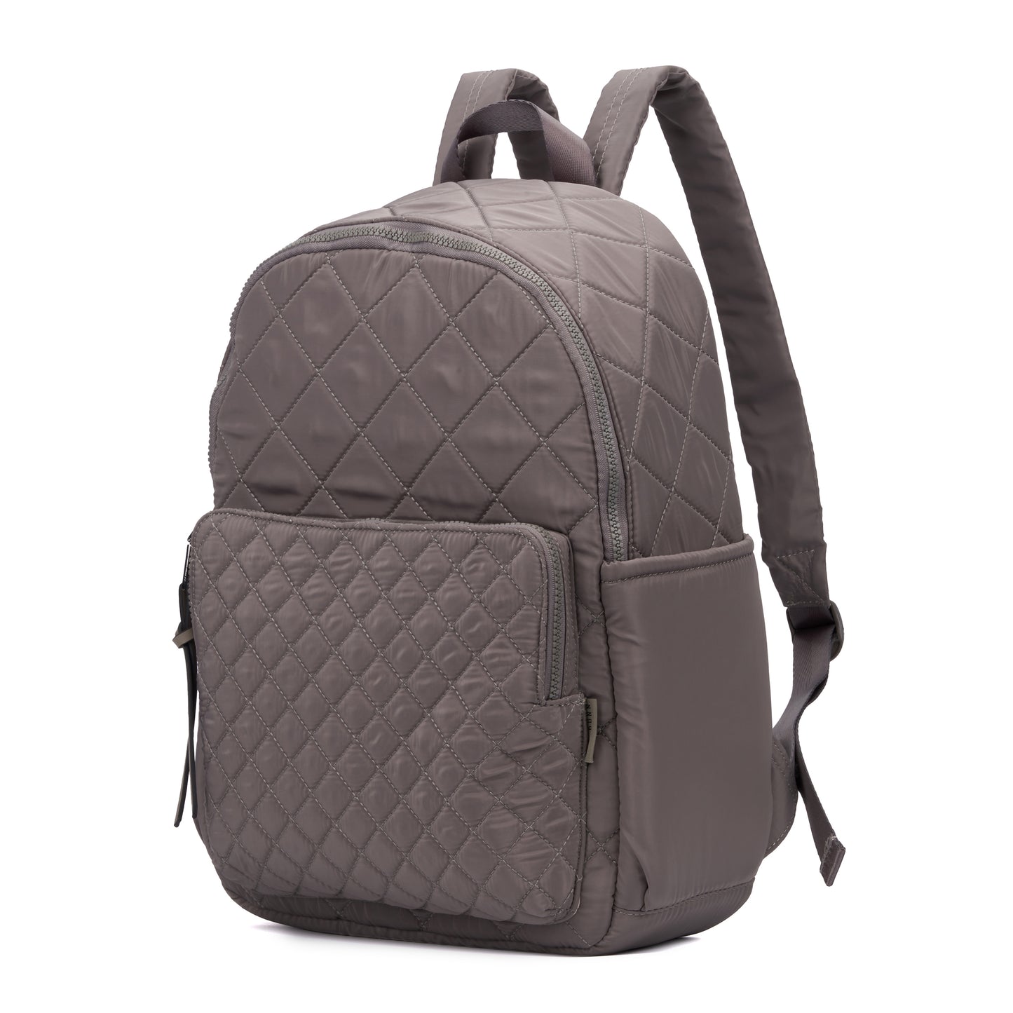 CIAO Quilted Nylon Backpack in Black or Grey Green - Rae Dunn Wear - Handbag