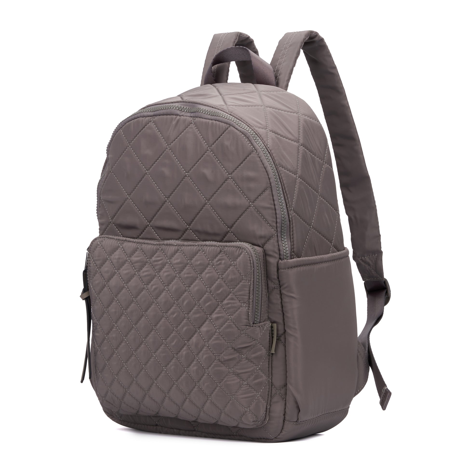 CIAO Quilted Nylon Backpack in Black or Grey Green - Rae Dunn Wear - Handbag