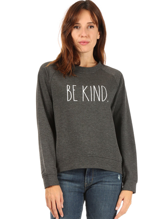Women's "BE KIND" Studio Raglan Sweatshirt - Rae Dunn Wear - W Sweatshirt