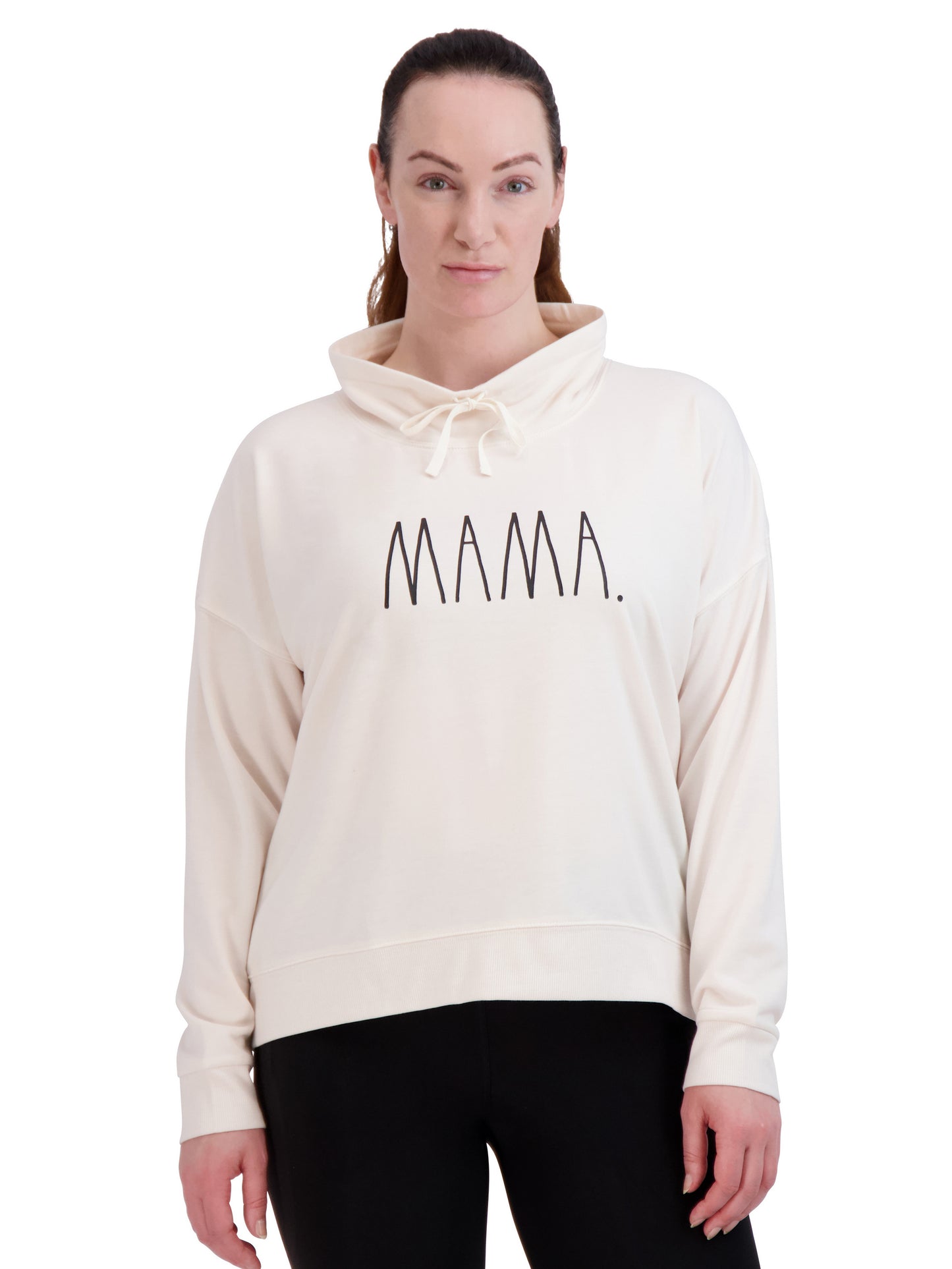 Women's "MAMA" Funnel Neck Sweatshirt - Rae Dunn Wear - W Sweatshirt