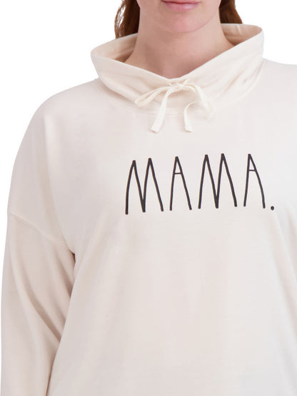 Women's "MAMA" Funnel Neck Sweatshirt - Rae Dunn Wear - W Sweatshirt