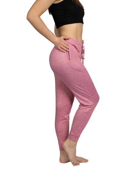 Women's "CHEERS" Jogger Pajama Pants with Pockets and Drawstring Made of Recycled Fabric