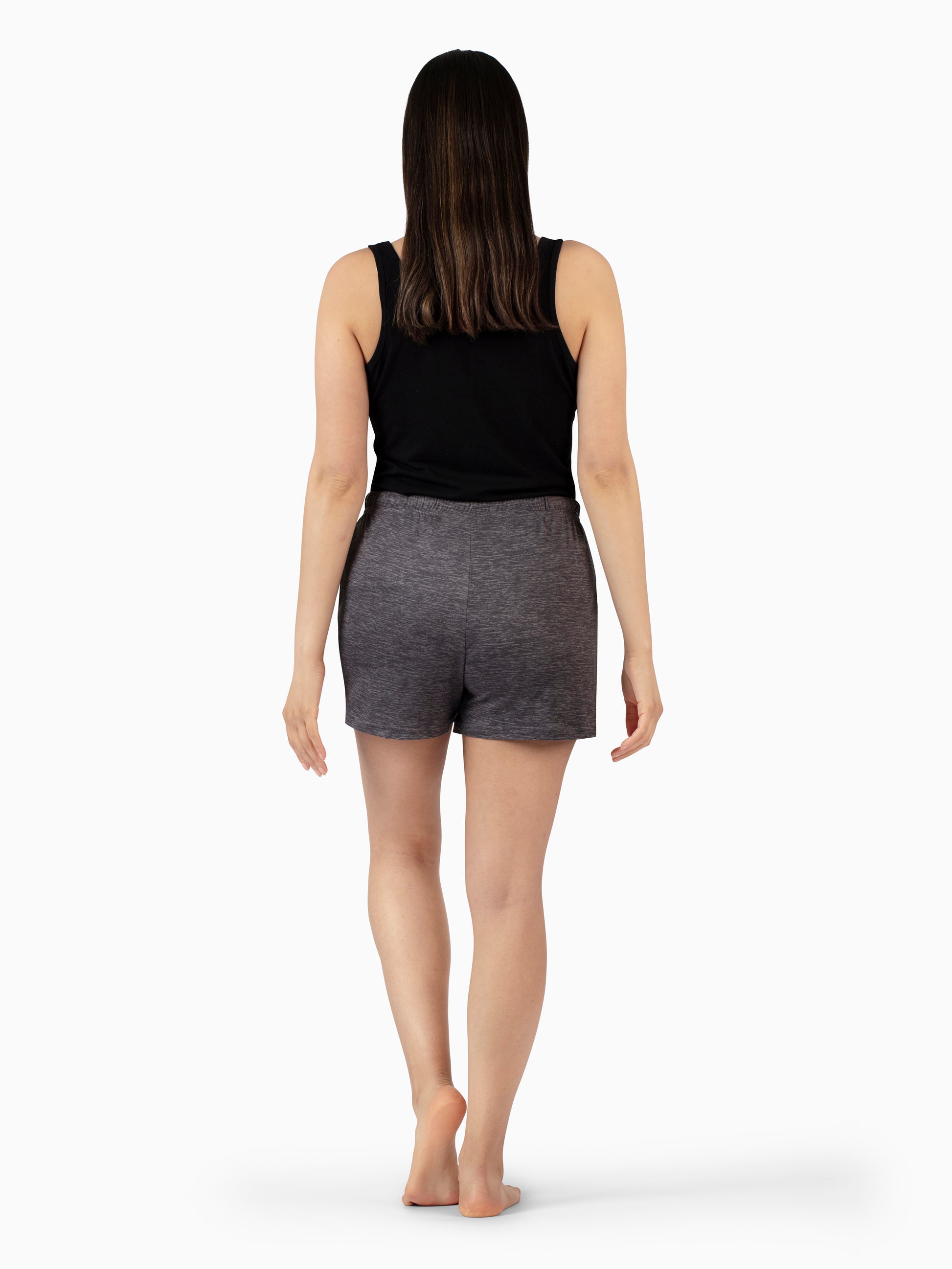 Women's "BE KIND" Mid-Rise Drawstring Lounge Shorts Pack of 2 - Rae Dunn Wear - W Sleep Shorts