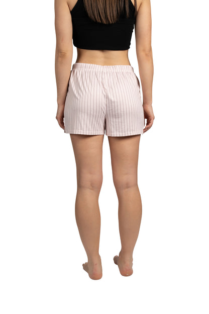 Women's HAPPY 2-Pack Drawstring Pajama Lounge Shorts with Side Slits Recycled Fabric