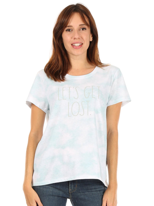 Women's "LET'S GET LOST" Short Sleeve Icon T-Shirt - Rae Dunn Wear - W T-Shirt
