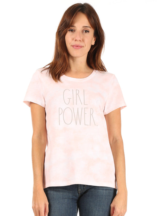Women's "GIRL POWER" Short Sleeve Icon T-Shirt - Rae Dunn Wear - W T-Shirt