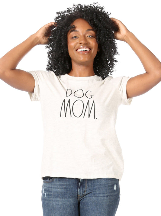 Women's "DOG MOM" Short Sleeve Icon T-Shirt - Rae Dunn Wear - W T-Shirt