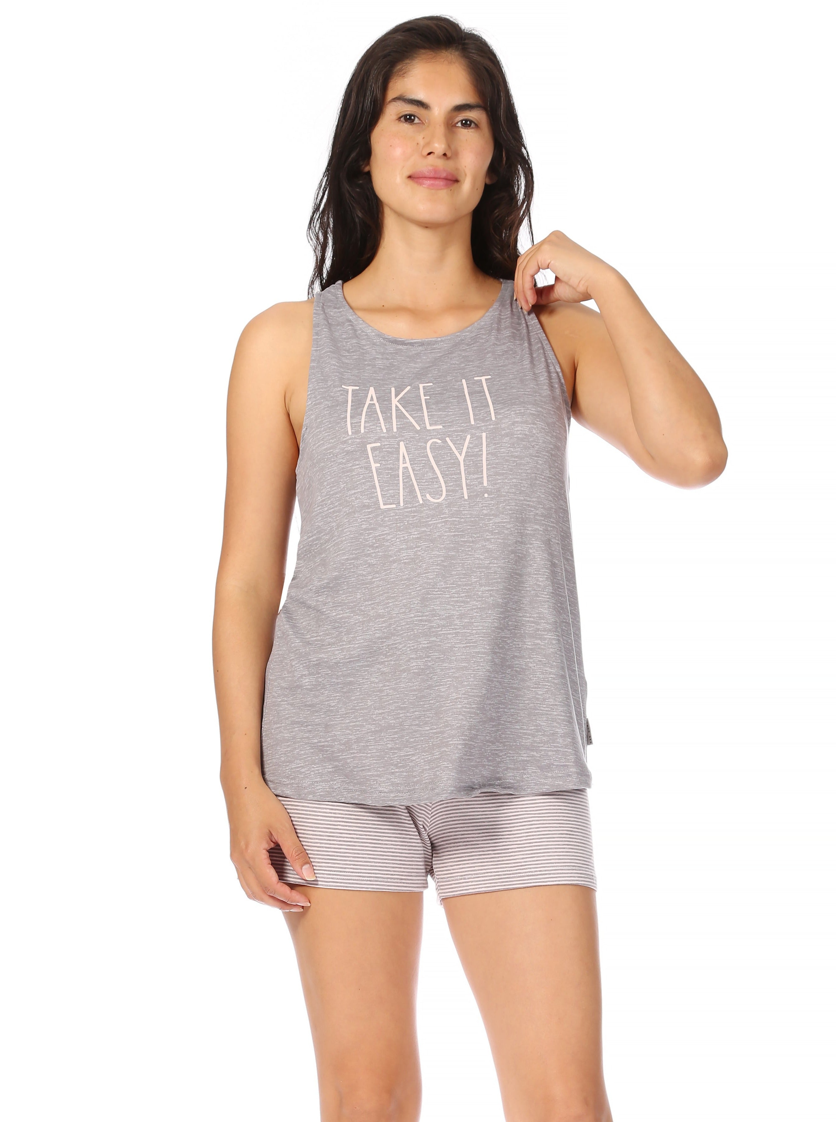 Tank top and shorts pajama online set