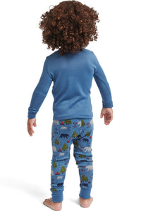 Boys' "WILD THING" Long Sleeve Top and Joggers Pajama Set - Rae Dunn Wear