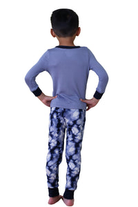 Boys' "GOOD VIBES" Long Sleeve Top and Jogger Pajama Set - Rae Dunn Wear