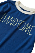 Load image into Gallery viewer, Boys&#39; &quot;HANDSOME&quot; Long Sleeve Top and Jogger Pajama Set - Rae Dunn Wear
