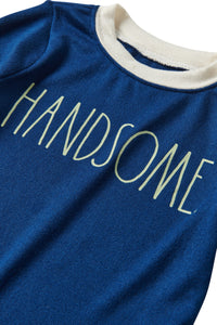 Boys' "HANDSOME" Long Sleeve Top and Jogger Pajama Set - Rae Dunn Wear
