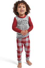 Load image into Gallery viewer, Boys&#39; &quot;DAD&#39;S BESTIE&quot; Long Sleeve Top and Jogger Pajama Set - Rae Dunn Wear

