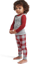 Load image into Gallery viewer, Boys&#39; &quot;DAD&#39;S BESTIE&quot; Long Sleeve Top and Jogger Pajama Set - Rae Dunn Wear
