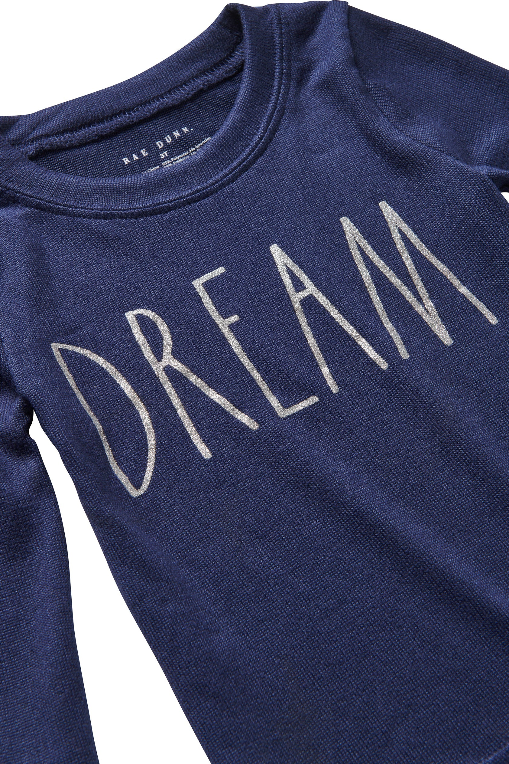 Girls' "DREAM" Long Sleeve Top and Joggers Pajama Set - Rae Dunn Wear