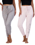 Load image into Gallery viewer, Women&#39;s &quot;MORE LOVE&quot; &amp; Heart Print 2-Pack Pajama Joggers - Rae Dunn Wear
