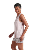 Load image into Gallery viewer, Women&#39;s &quot;BLESS THIS MESS&quot; Tank and Drawstring Shorts Pajama Set - Rae Dunn Wear
