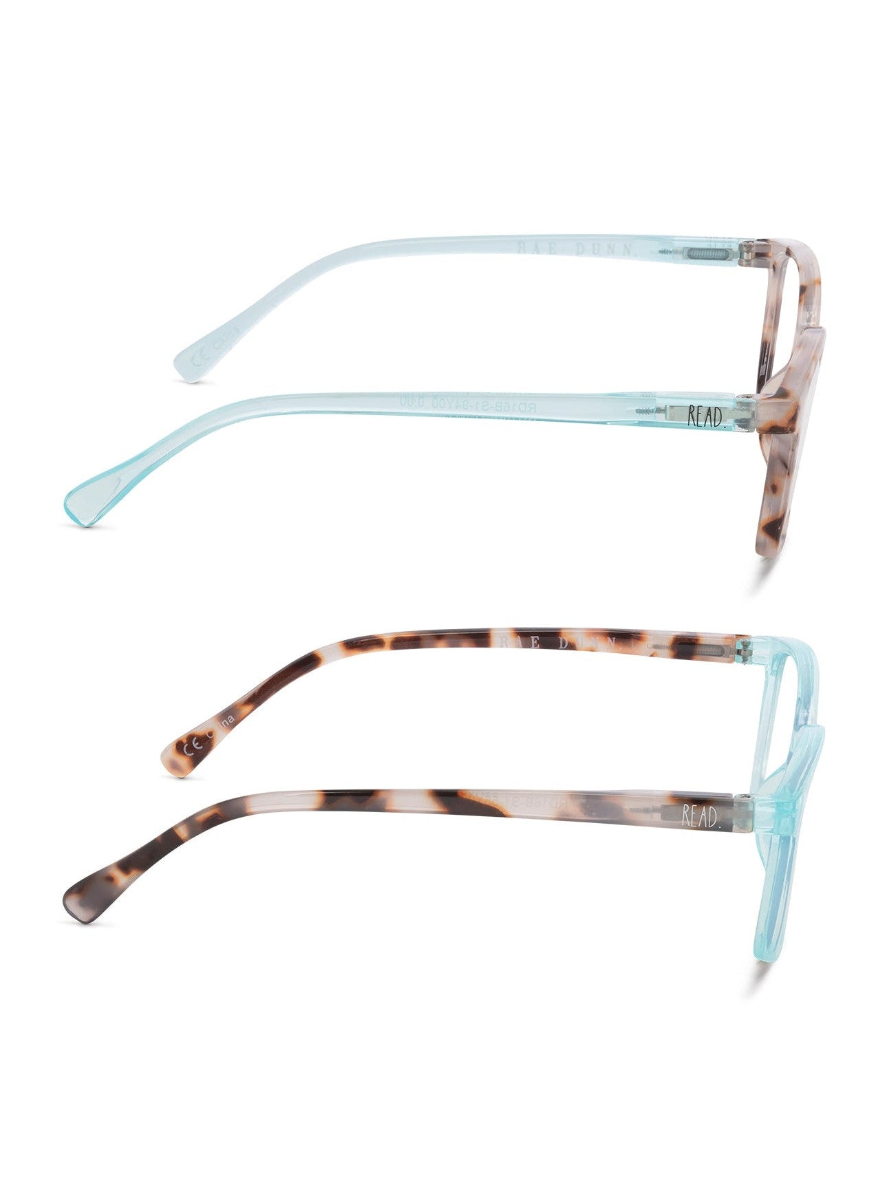NALA 2-Pack Blue Light Blocking Reading Glasses with "READ MORE" Signature Font Hard Case - Rae Dunn Wear
