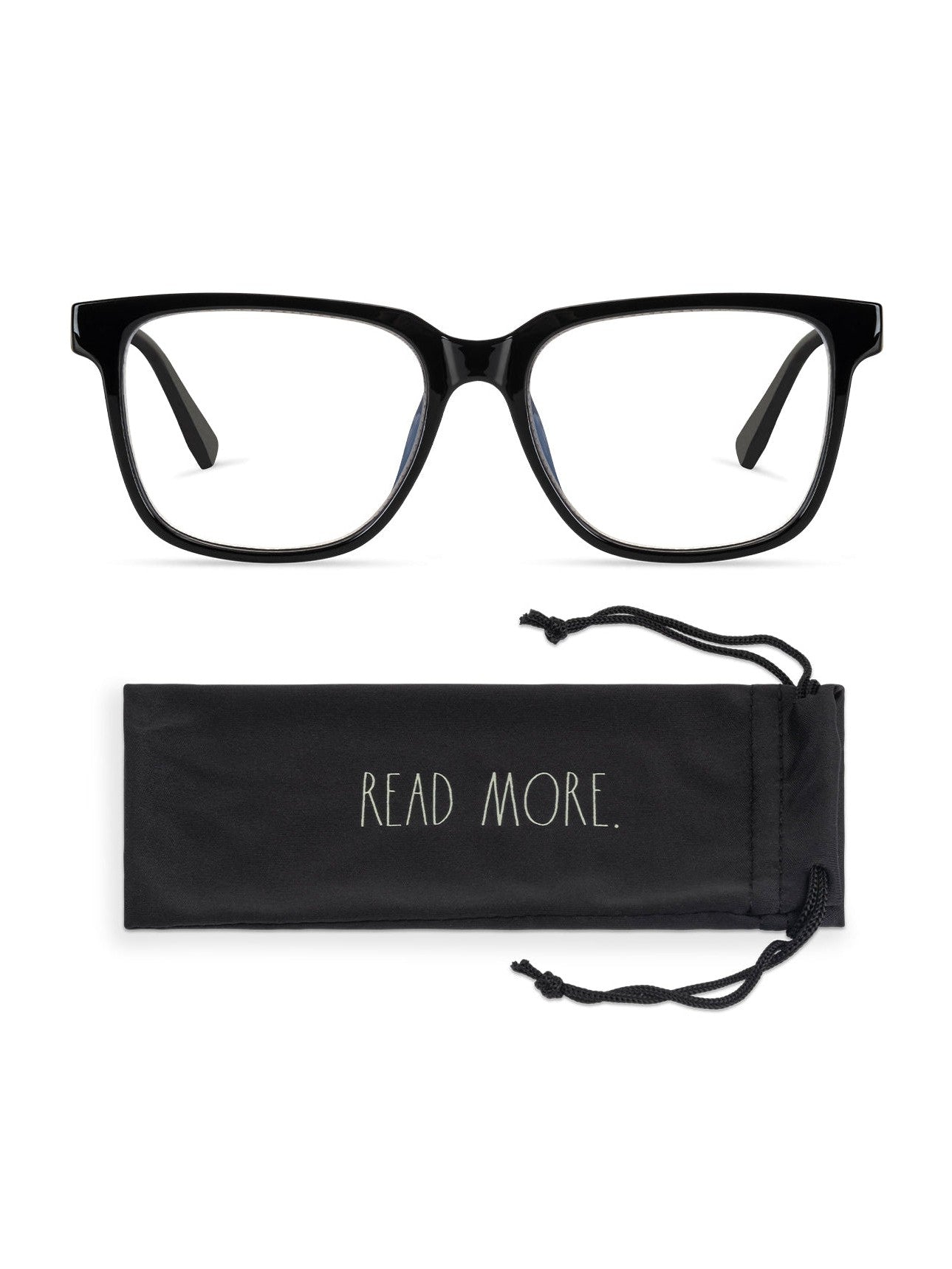 VELMA Blue Light Blocking Reading Glasses with READ MORE Signature Font - Rae Dunn Wear