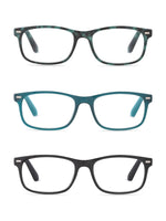 Load image into Gallery viewer, LOU 3-Pack Premium Reading Glasses with &quot;FOCUS&quot; Signature Font - Rae Dunn Wear
