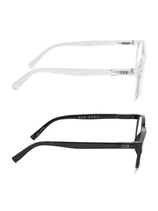 ELIZA 2-Pack Blue Light Blocking Reading Glasses with "LOOK CLOSELY" Signature Font Hard Case - Rae Dunn Wear