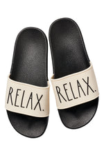 Load image into Gallery viewer, Women&#39;s &quot;RELAX&quot; Pool Slides - Rae Dunn Wear

