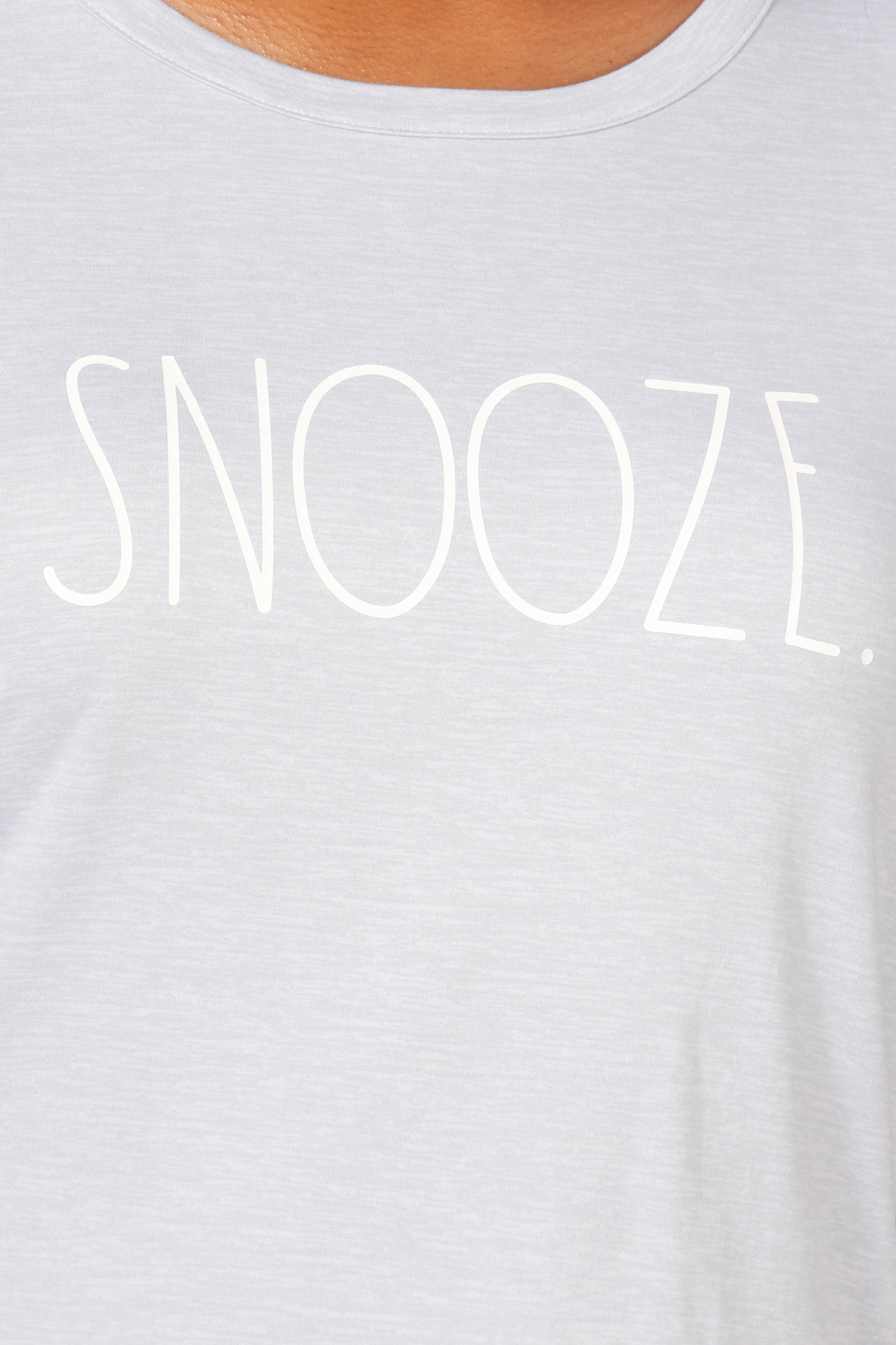 Women's "SNOOZE" Long Sleeve Top and Jogger Pajama Set - Rae Dunn Wear