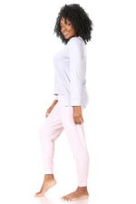 Load image into Gallery viewer, Women&#39;s &quot;SNOOZE&quot; Long Sleeve Top and Jogger Pajama Set - Rae Dunn Wear

