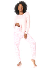 Load image into Gallery viewer, Women&#39;s &quot;WEEKEND MODE&quot; Long Sleeve Top and Jogger Pajama Set - Rae Dunn Wear
