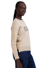 Load image into Gallery viewer, Women&#39;s Embroidered &quot;BLESSED&quot; Knit Sweater - Rae Dunn Wear
