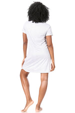 Load image into Gallery viewer, Women&#39;s &quot;DOG MOM&quot; Short Sleeve HiLo Nightshirt - Rae Dunn Wear
