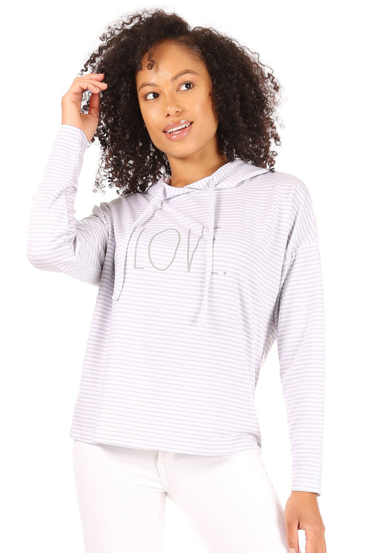 Women's "LOVE" Long Sleeve Pullover Fashion Hoodie - Rae Dunn Wear