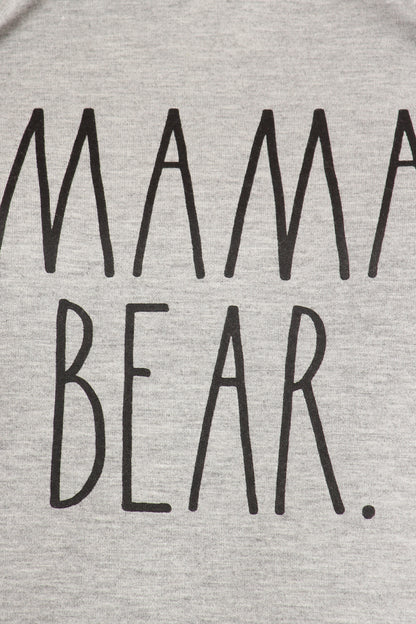 Women's "MAMA BEAR" Long Sleeve Pullover Hoodie - Rae Dunn Wear