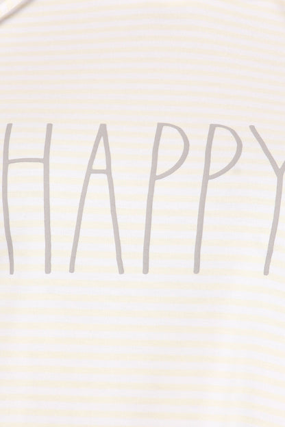 Women's "HAPPY" Long Sleeve Pullover Fashion Hoodie - Rae Dunn Wear