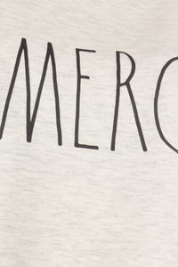 Women's "MERCI" Long Sleeve Studio Raglan Sweatshirt - Shop Rae Dunn Apparel and Sleepwear