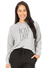 Load image into Gallery viewer, Women&#39;s &quot;BOSS LADY&quot; Classic Pullover Sweatshirt - Rae Dunn Wear
