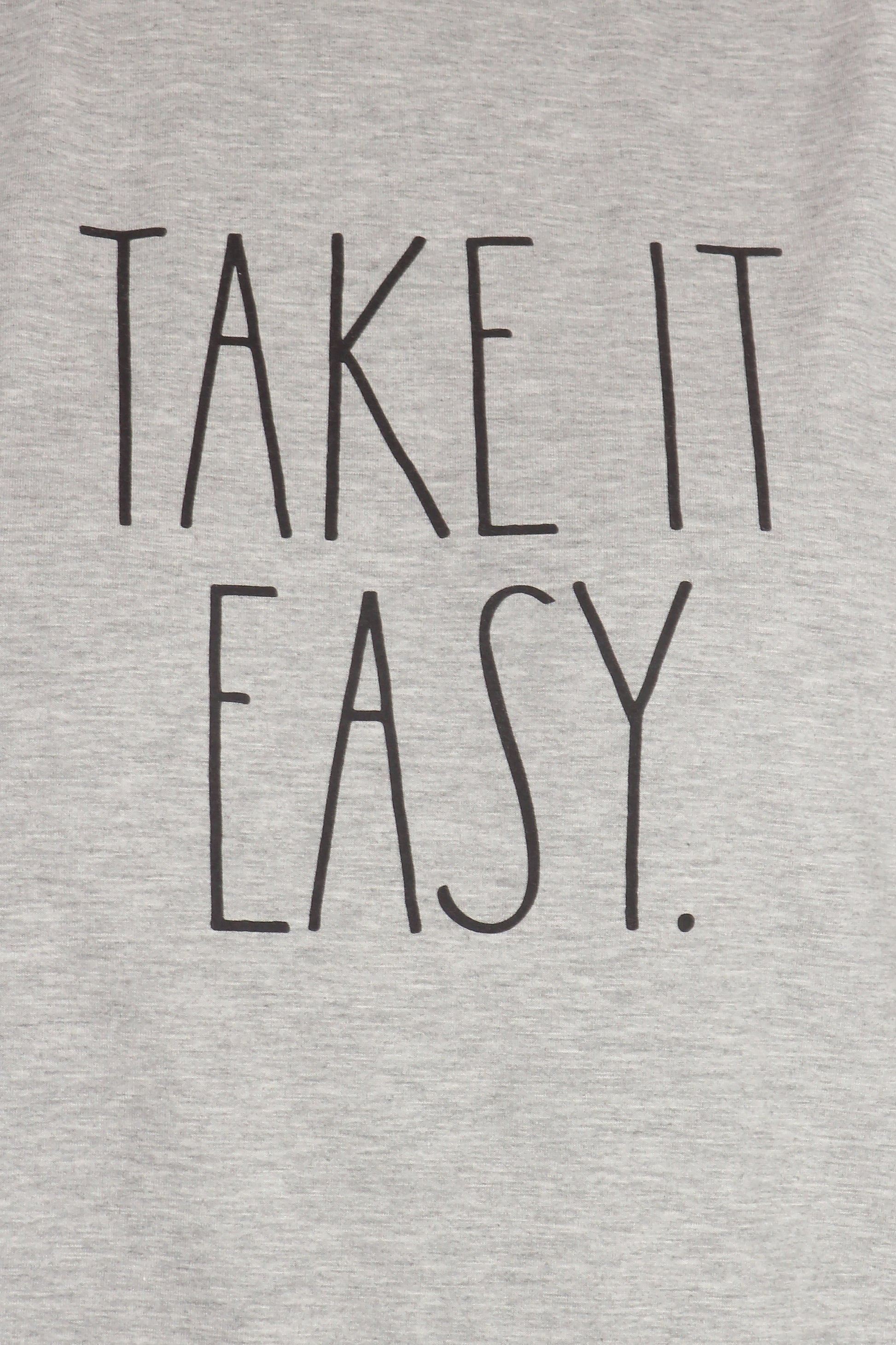 Women's "TAKE IT EASY" Plus Size Studio Raglan Sweatshirt - Rae Dunn Wear
