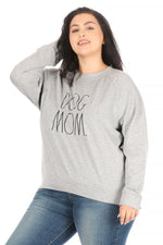 Load image into Gallery viewer, Women&#39;s &quot;DOG MOM&quot; Plus Size Studio Raglan Pullover Sweatshirt - Rae Dunn Wear
